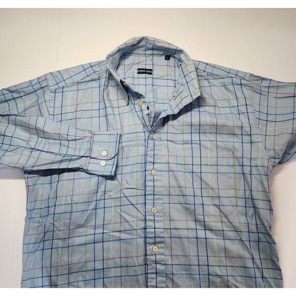 Gitman Brothers Other - Gitman Bros Mens Size M Blue Plaid Long Sleeve Button Down Shirt